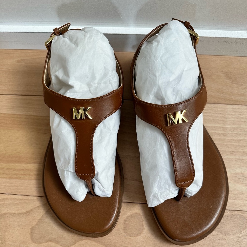 Michael Kors tan sandals - never worn. Size 6